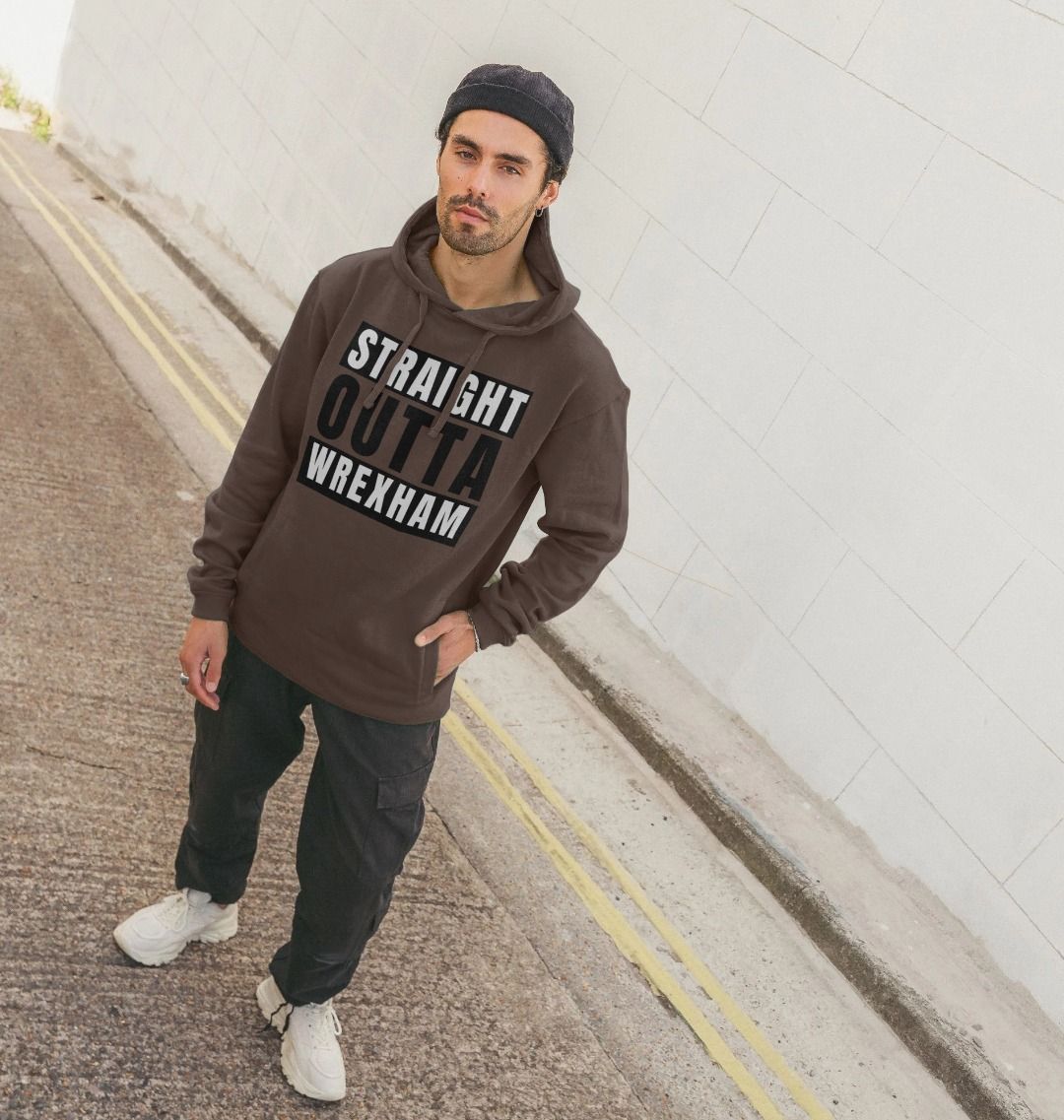 Men's Hoodie - "Straight Outta Wrexham"