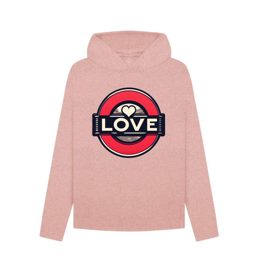 Sunset Pink Women's Hoodie - Love