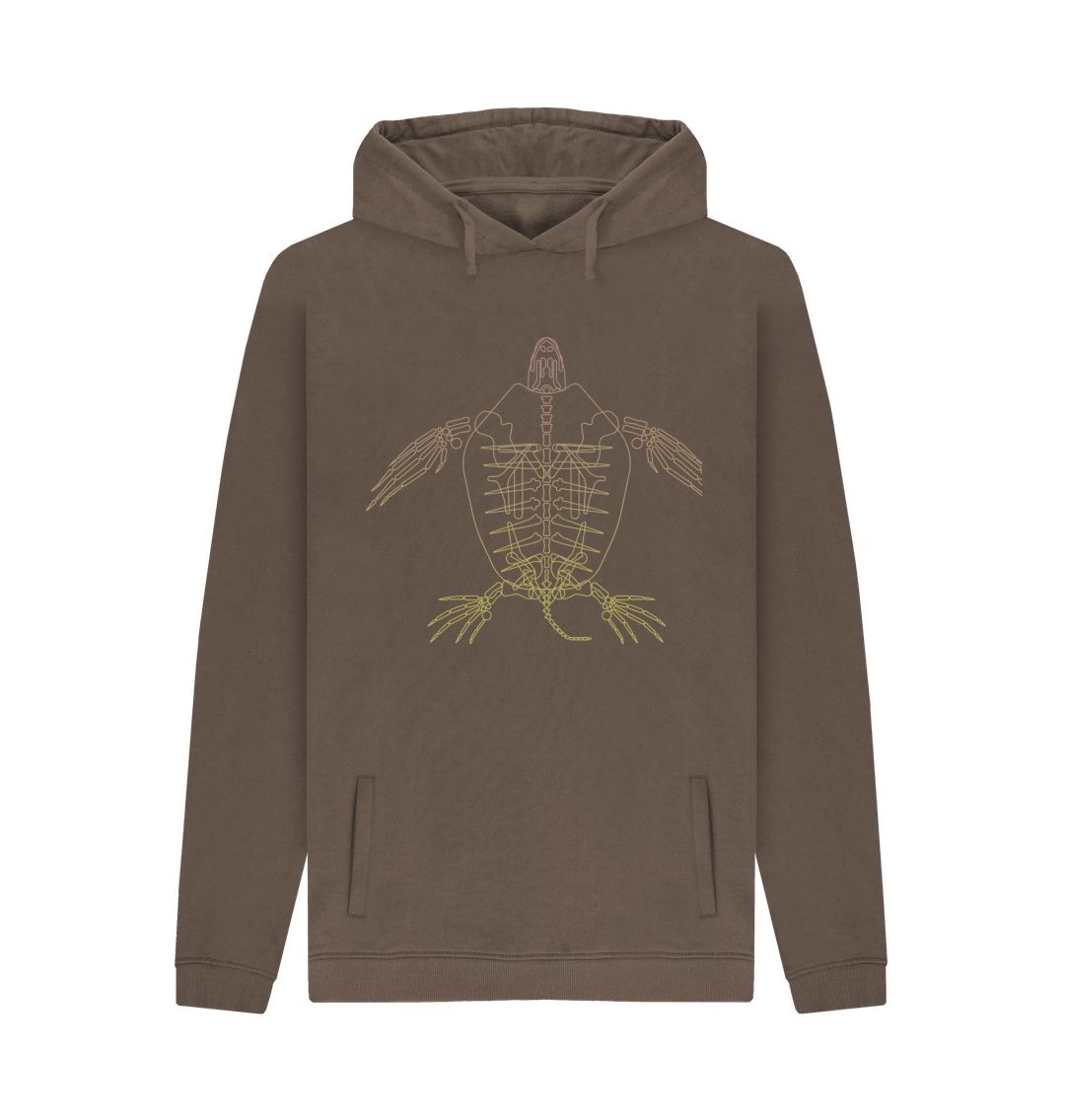 Chocolate Men's Turtle Skeleton Hoodie