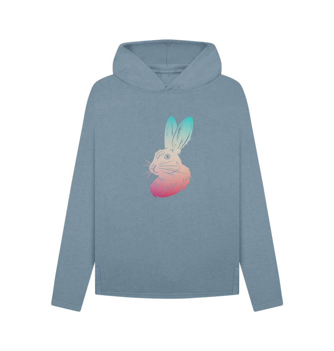 Stone Blue Women's Hoodie - The Hare