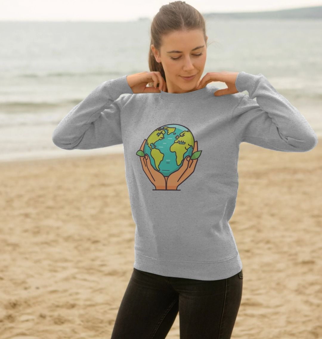 Women's Crew Neck Sweater - In Our Hands