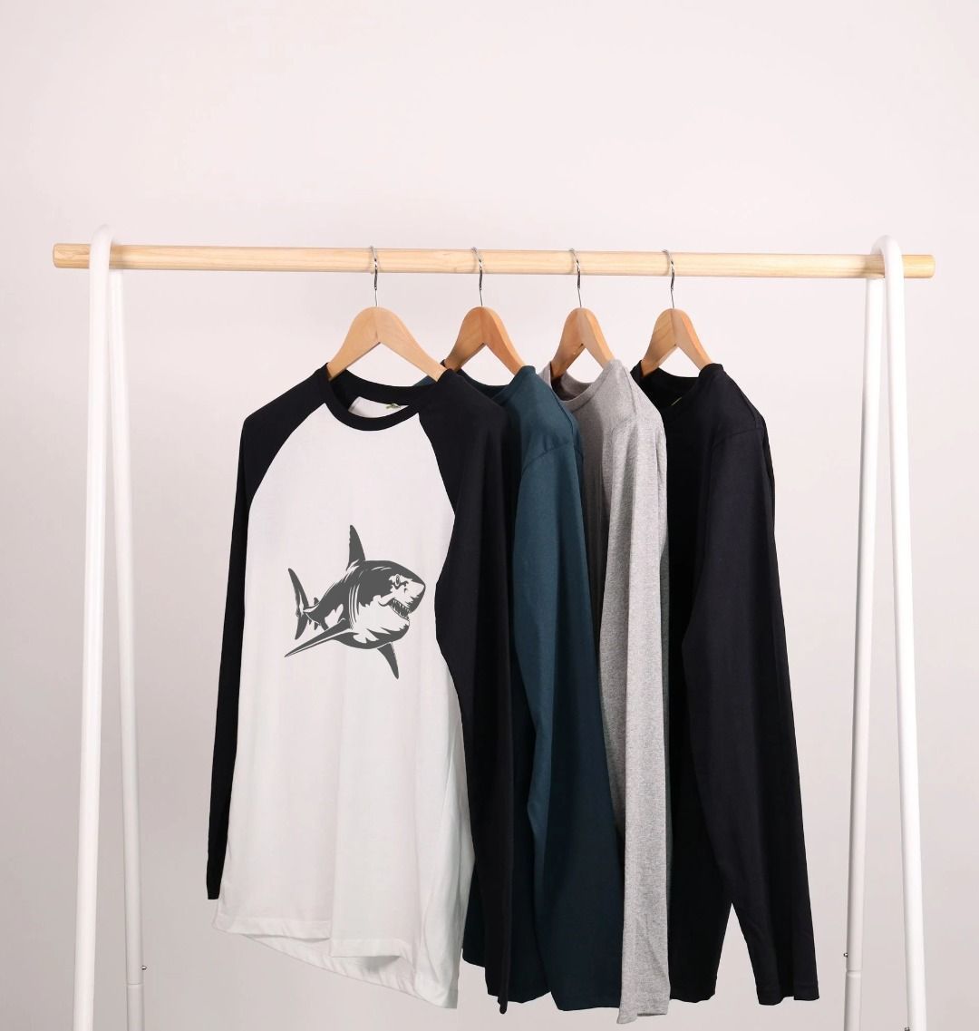 Mens Shark Long Sleeve T-Shirt