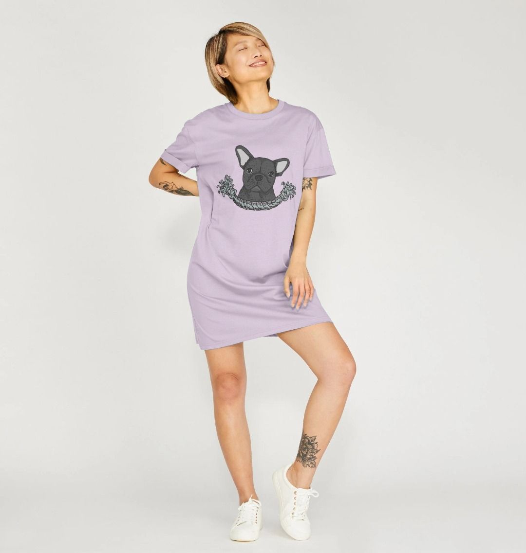 Women's French Bulldog Dress Tee