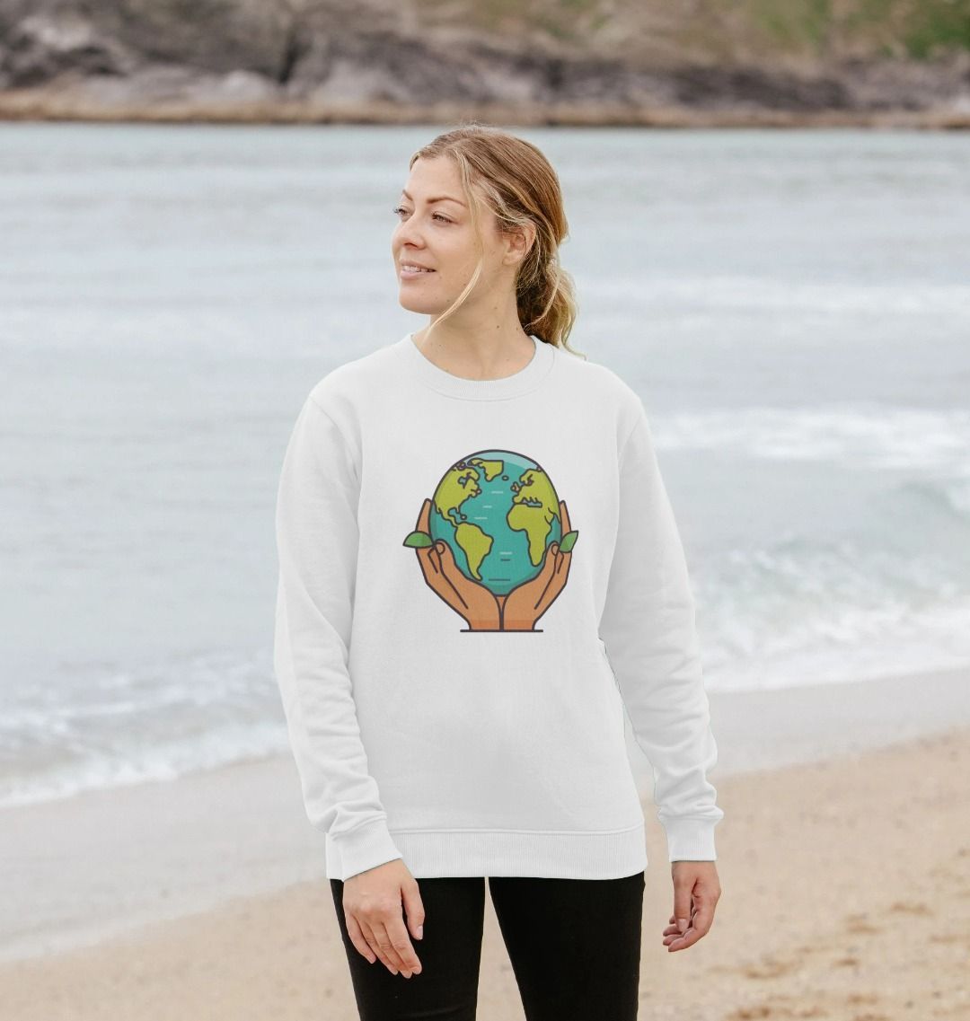 Women's Crew Neck Sweater - In Our Hands