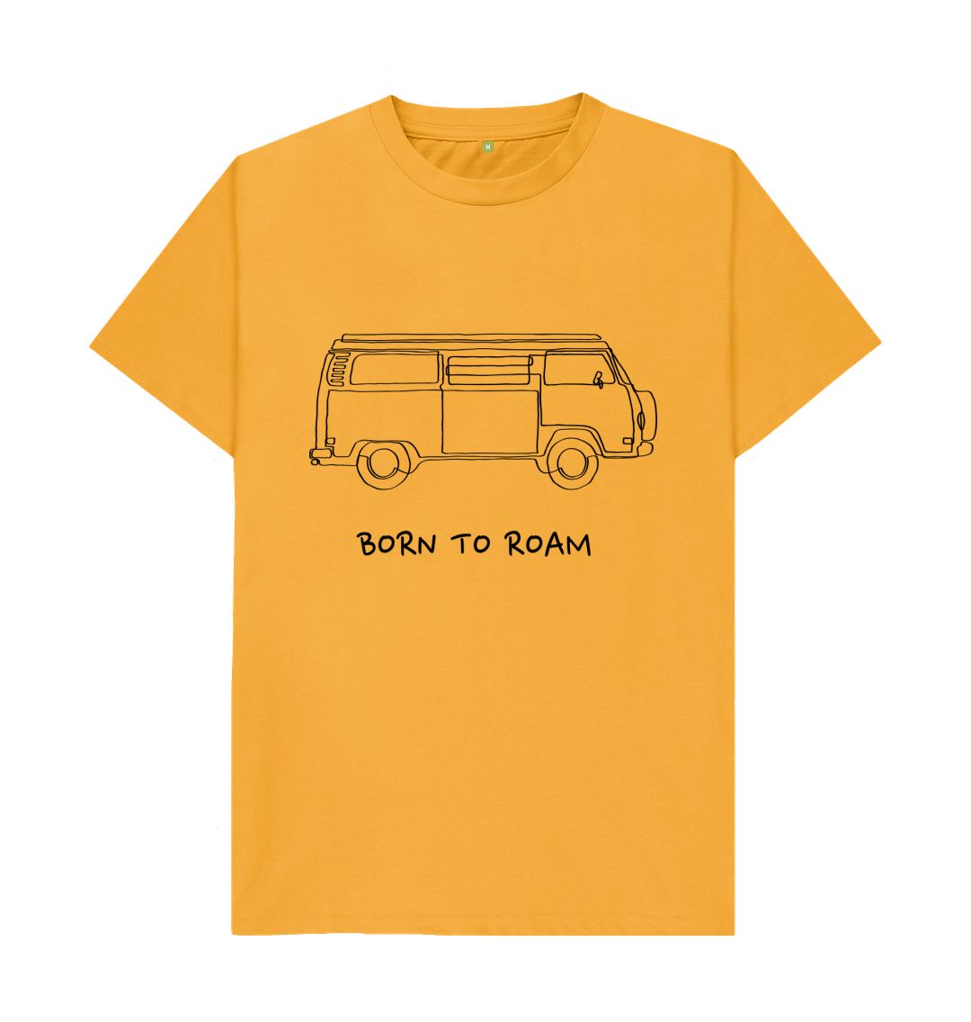Mustard Men's T-Shirt - Born To Roam
