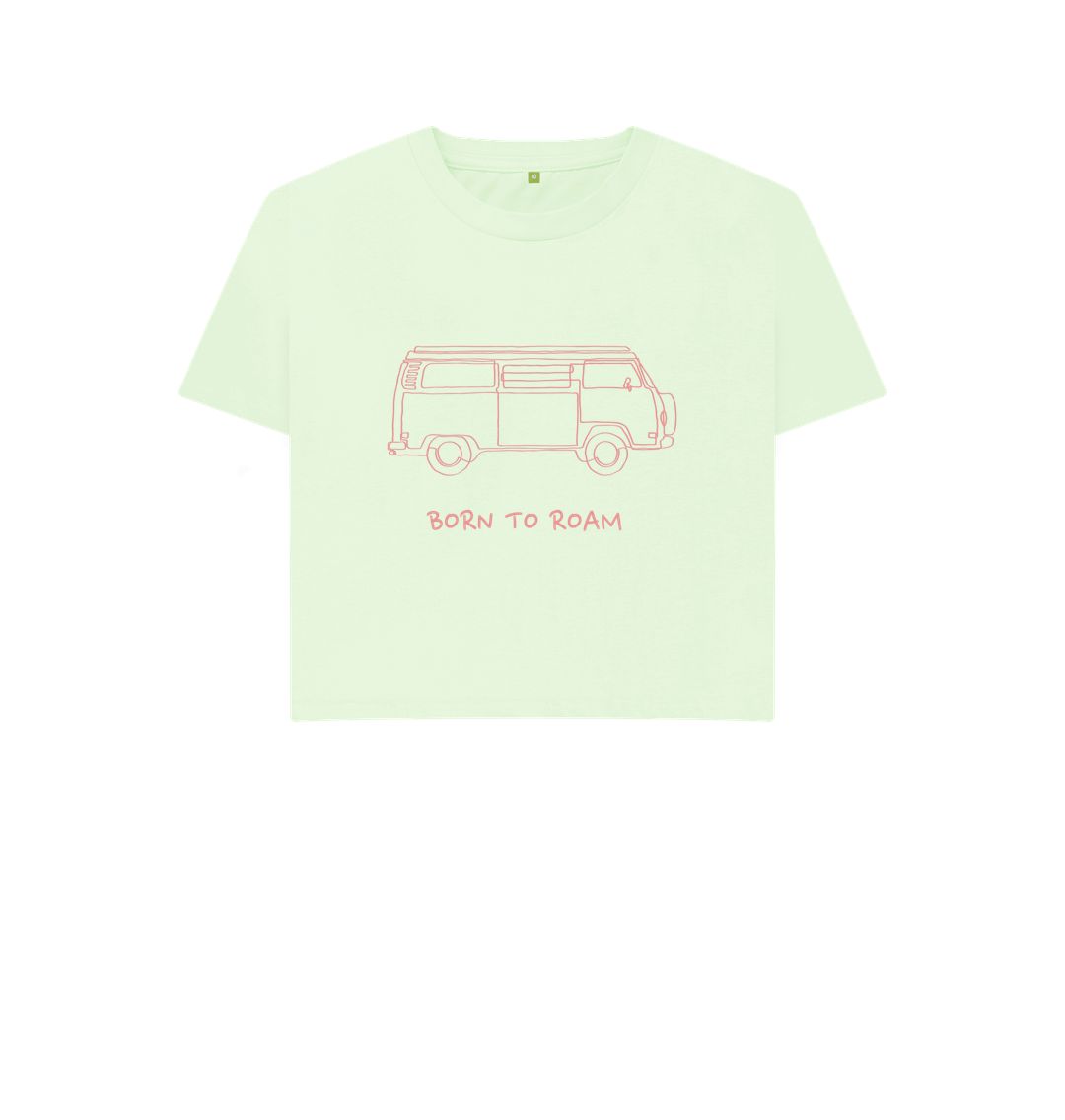 Pastel Green Women's T-Shirt - Born To Roam