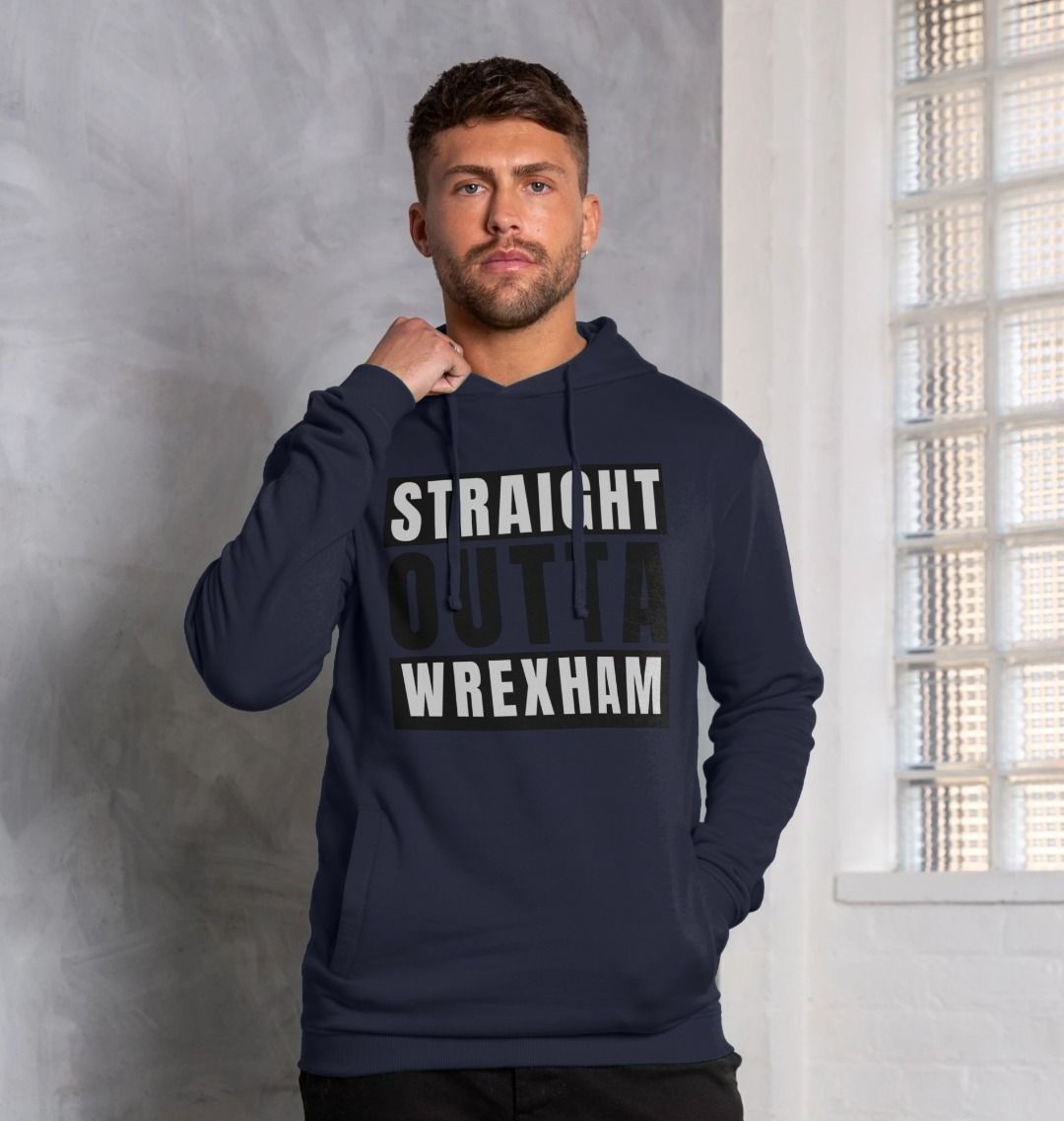 Men's Hoodie - "Straight Outta Wrexham"