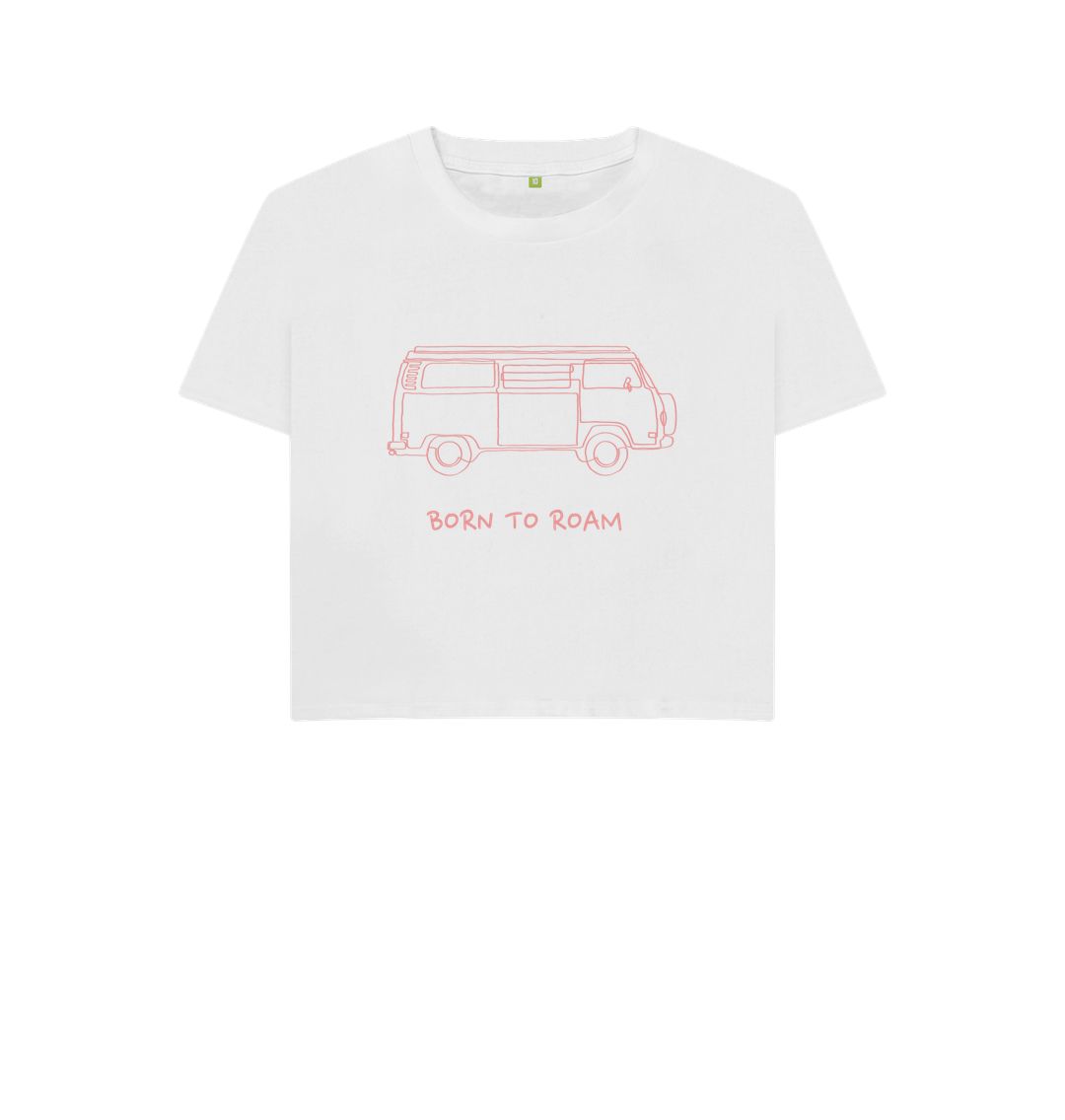 White Women's T-Shirt - Born To Roam