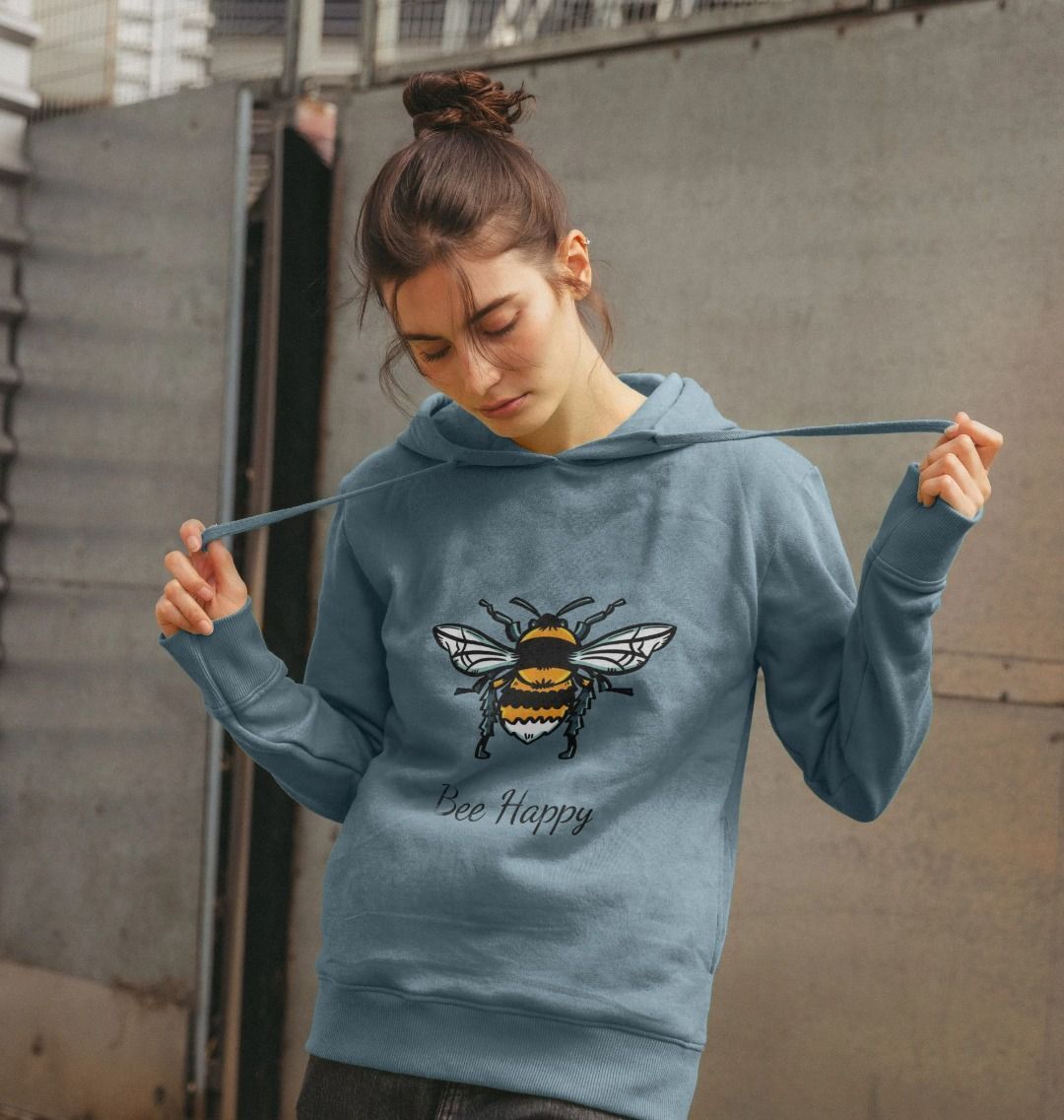 Women's Hoodie - Bee Happy