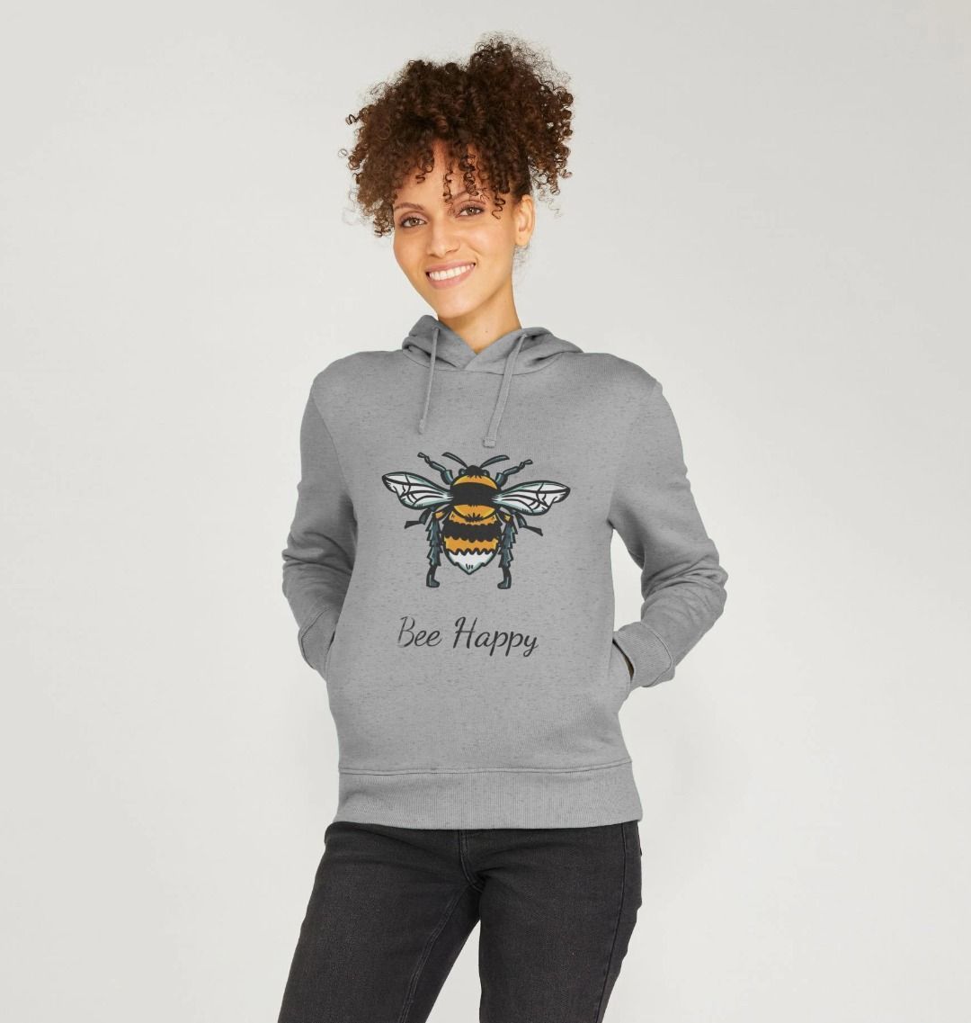 Women's Hoodie - Bee Happy