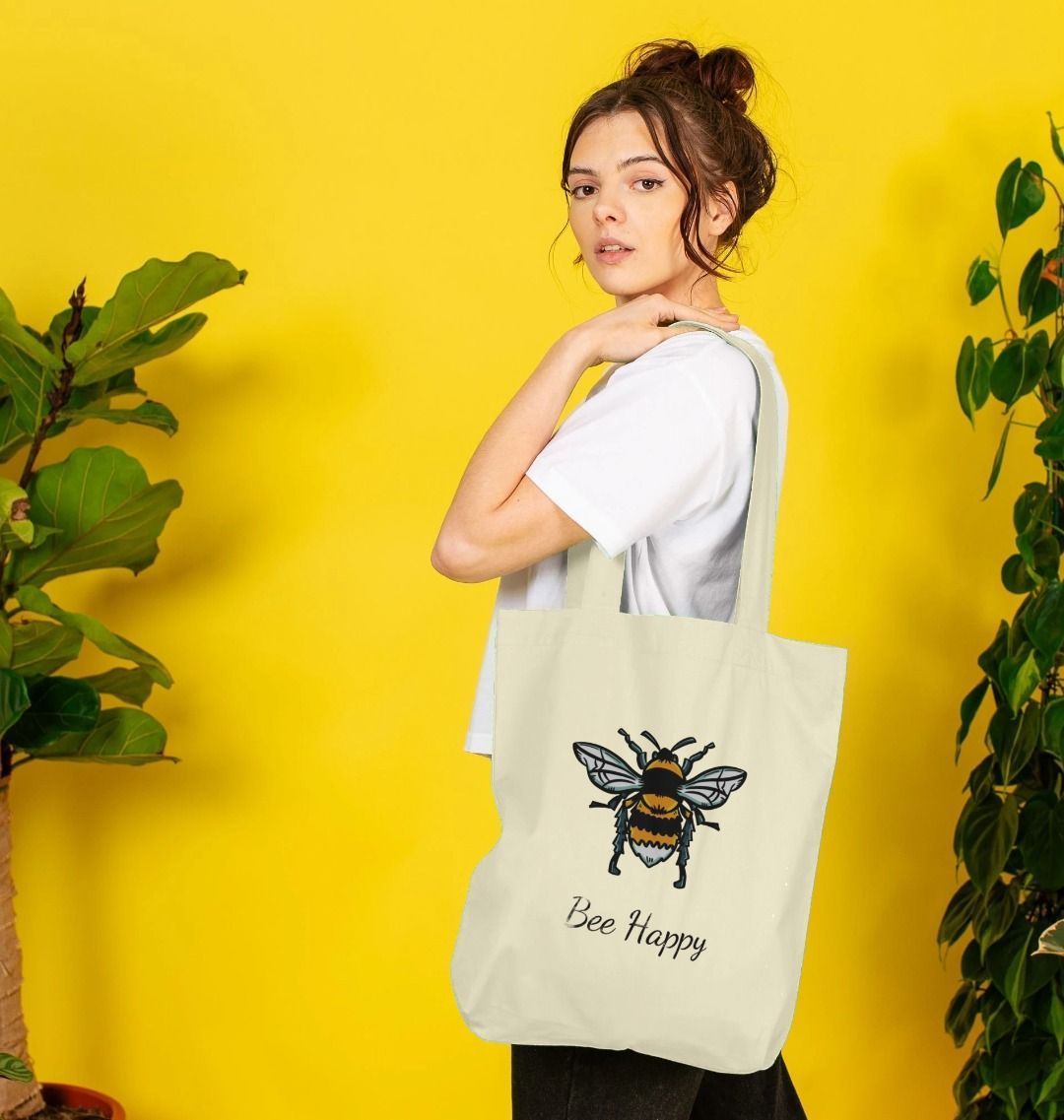 Bee Happy Tote Bag