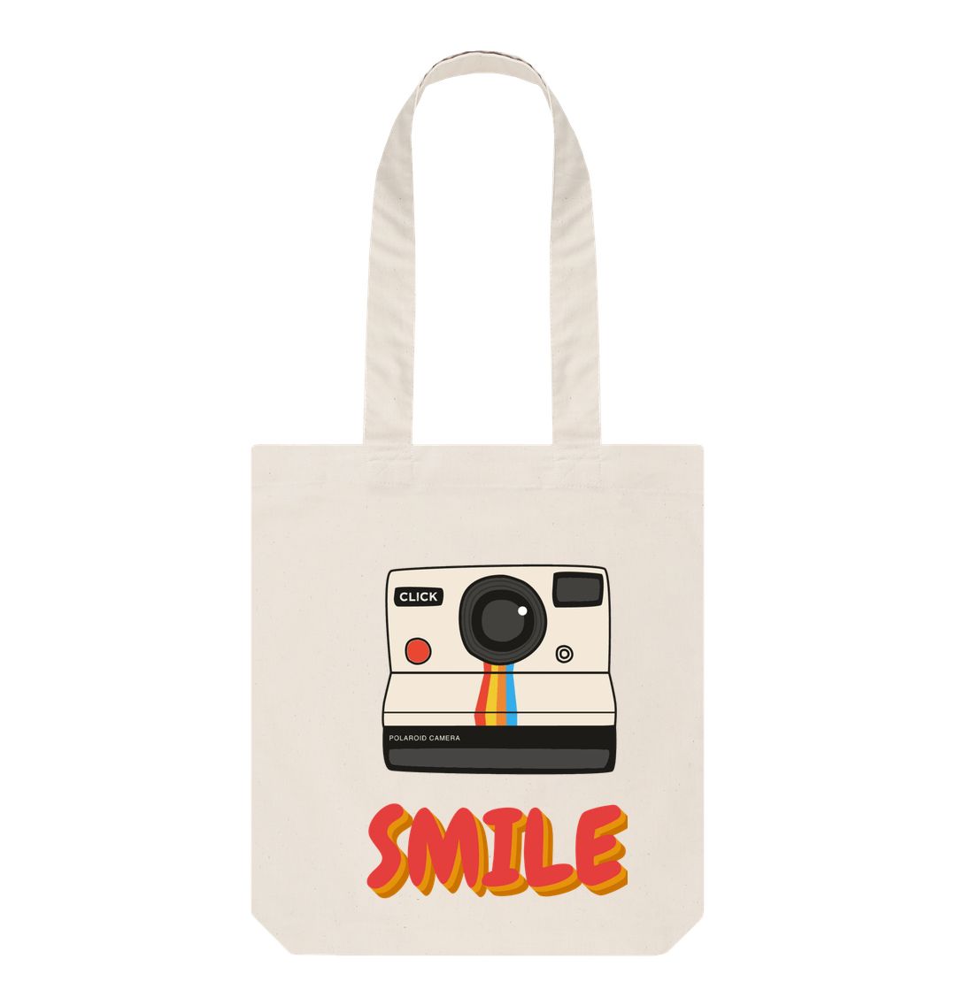 Natural Polaroid Tote Bag