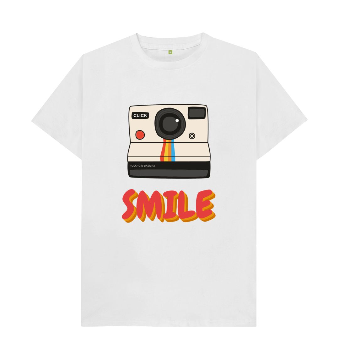 White Men's - T-Shirt - Polaroid