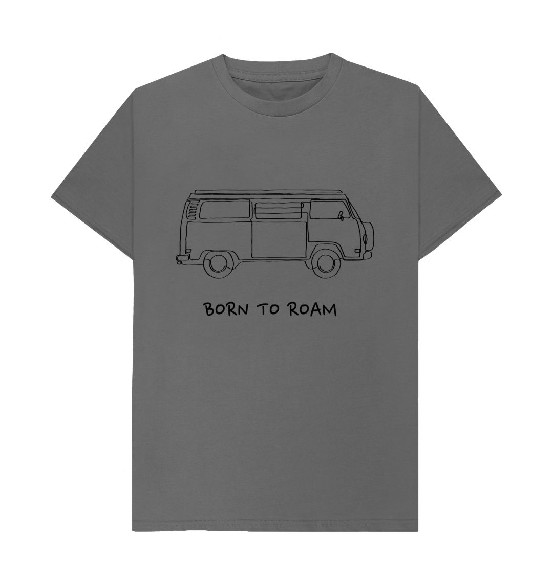 Slate Grey Men's T-Shirt - Born To Roam