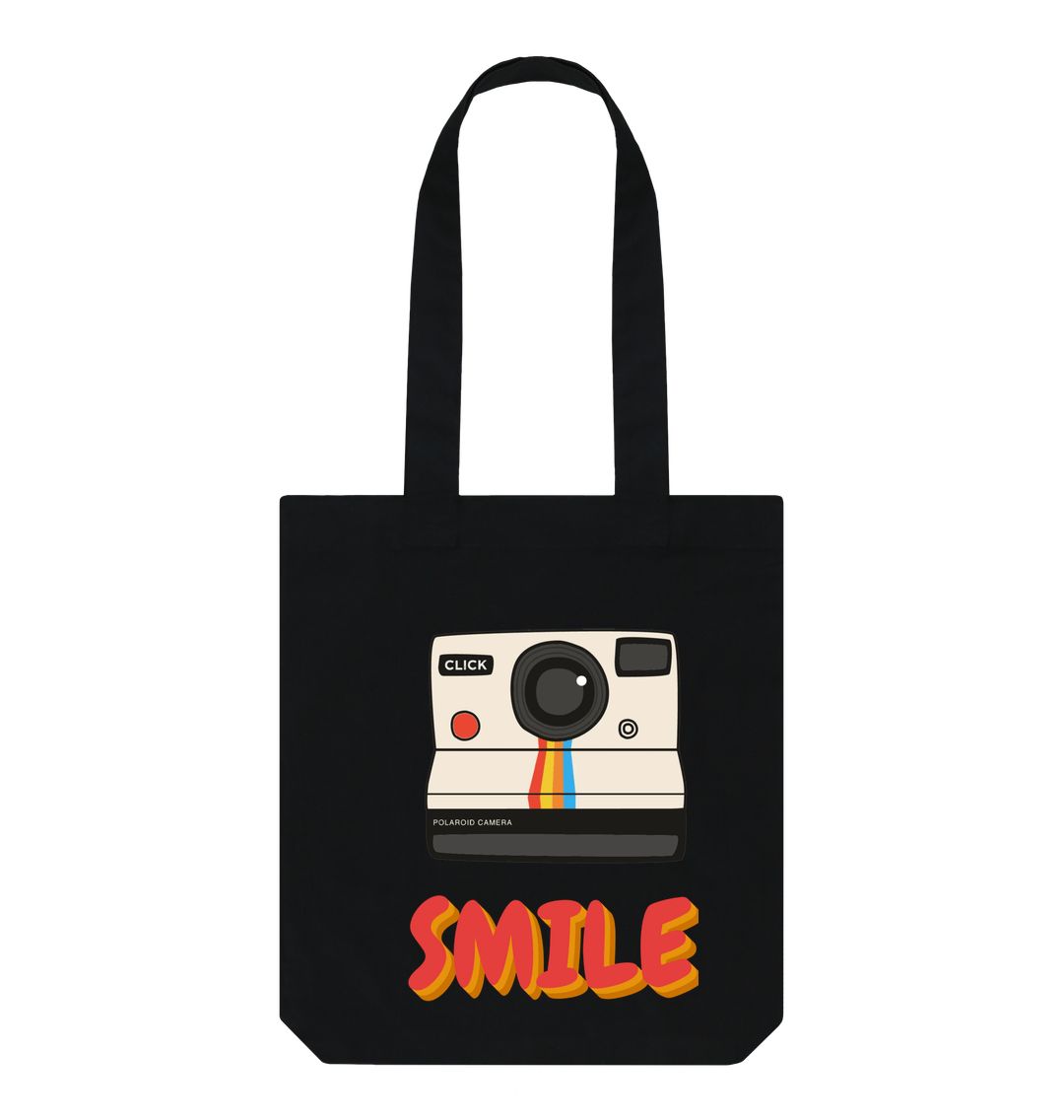 Black Polaroid Tote Bag