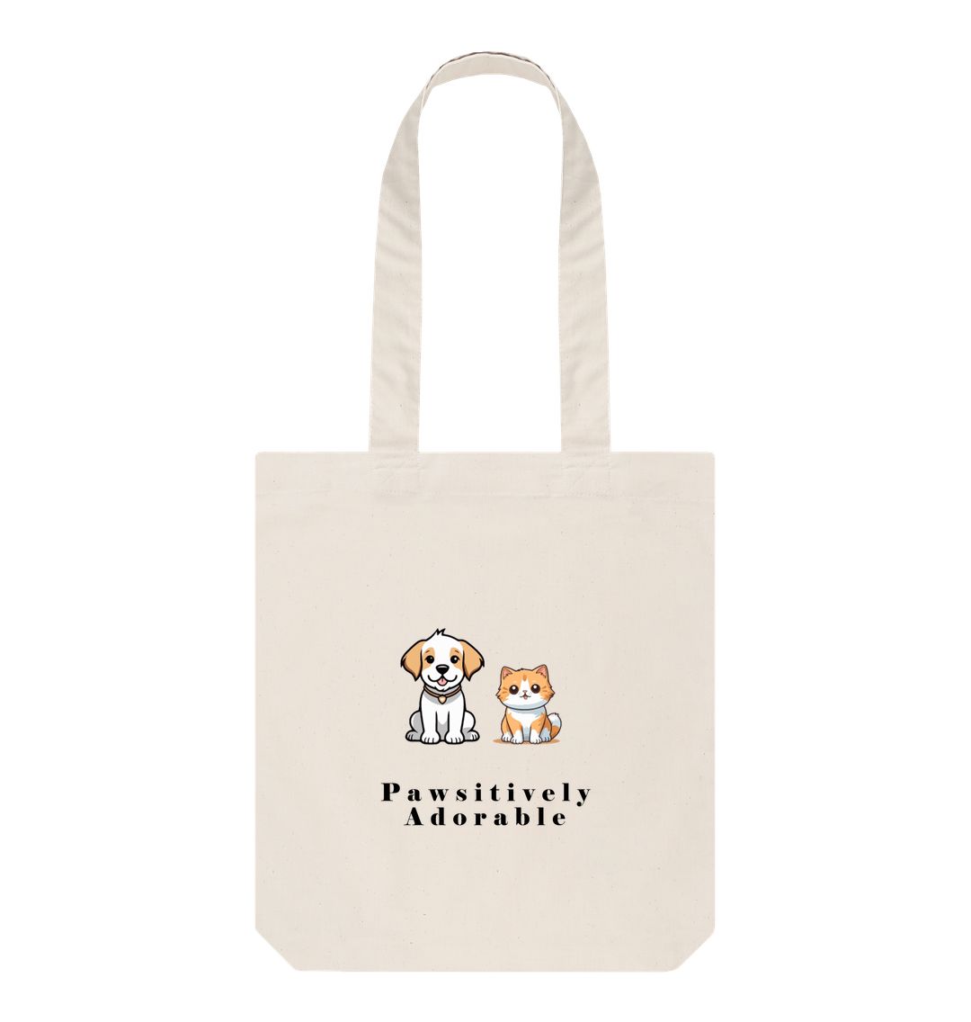Natural Pawsitively Adorable Tote Bag